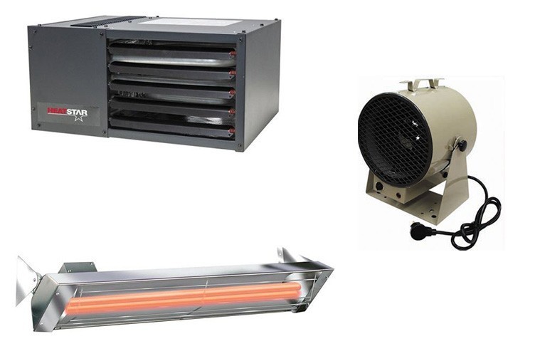 3 different types of garage heaters