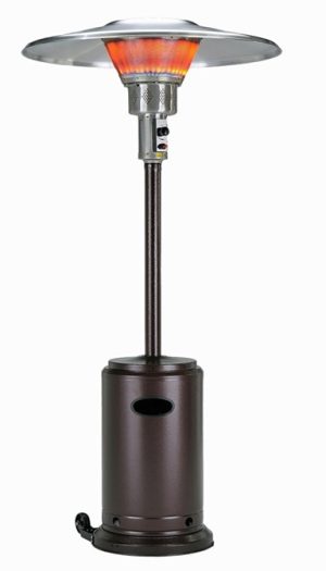 90" Commercial Portable Liquid Propane Patio Heater - Bronze BURN-2400-BRZ