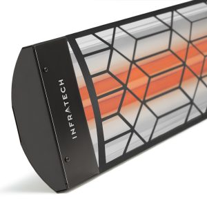 Infratech CD-Motif Craftsman Series Dual Element Black Electric Patio Heater 6K Watt (Open Box)