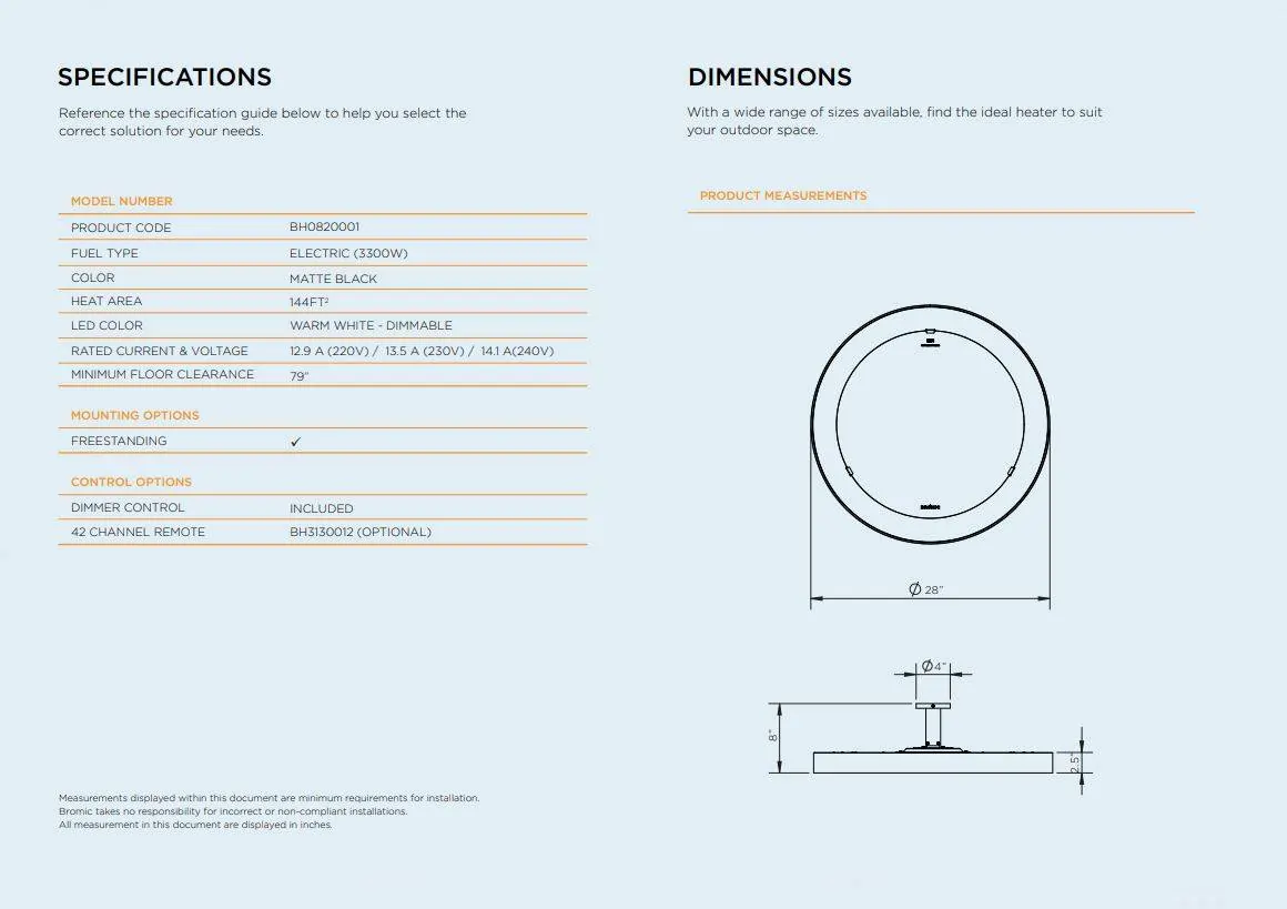 eclipse-portable-heating-specifications