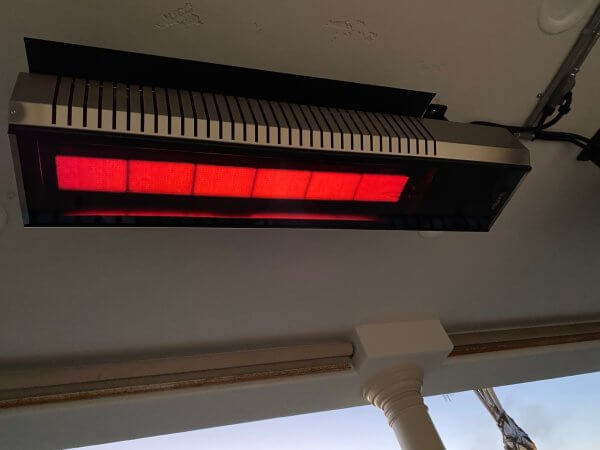 SunStar GLASS® Natural Gas Infrared Patio Heater, SGL35-N7, 35000 BTU ...