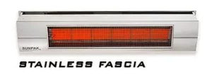Stainless steel fascia for sunpak 2 stage heater