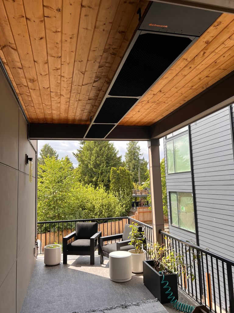 phantomSchwank Series Black Marine Grade Heater Outdoor Patio Heaters