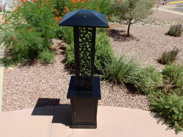 72" Commercial Glass Flame Pellet Portable Patio Heater - Image 2