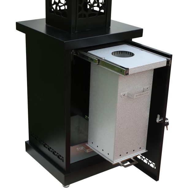 72" Commercial Glass Flame Pellet Portable Patio Heater - Image 4
