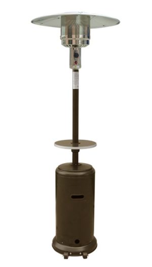 87" Hammered Bronze Portable Liquid Propane Patio Heater