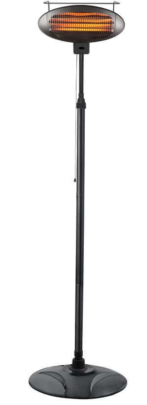 Freestanding Black Electric Patio Heater